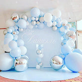 Lofaris Sky Blue 139 Pack Balloon Arch Kit | Party Decorations - White | Silver